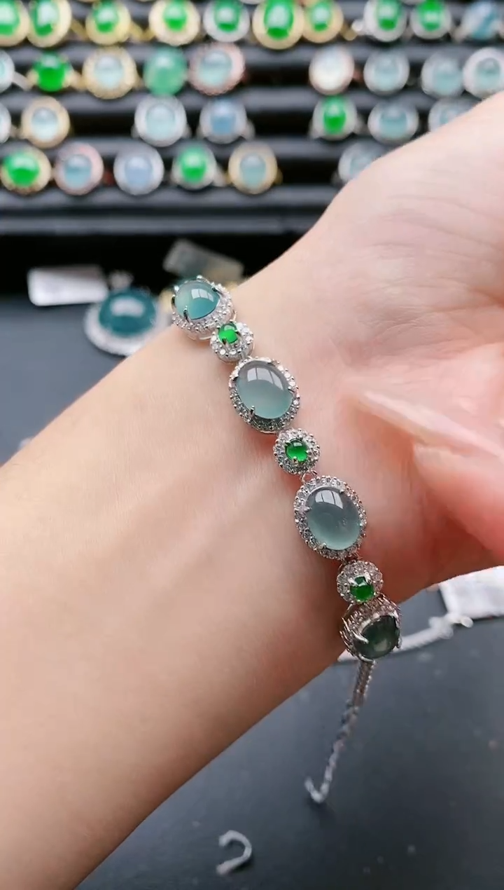 【闪购商品】翡翠戒指银S925镶嵌1111111