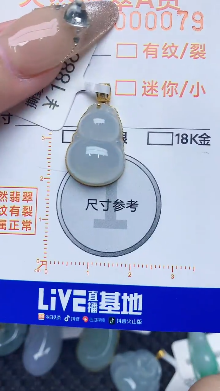 【闪购商品】翡翠颈饰18K金镶嵌8768768768