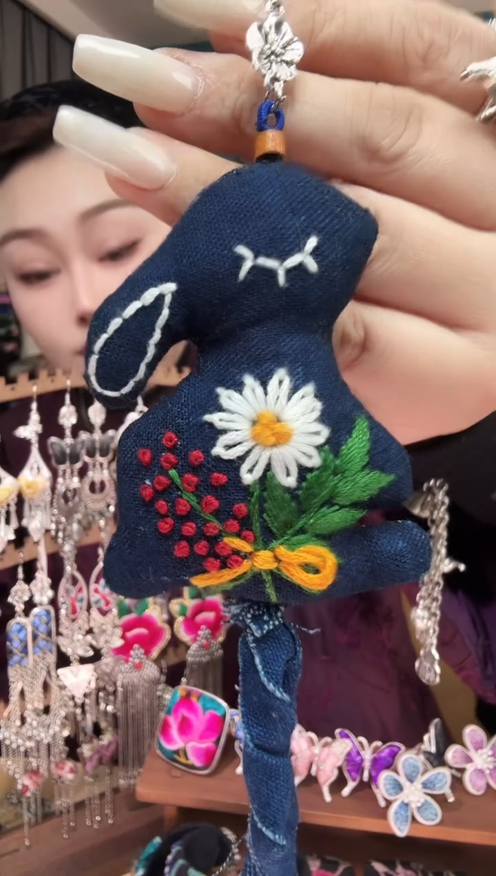 刺绣纯手工民族风刺绣耳环