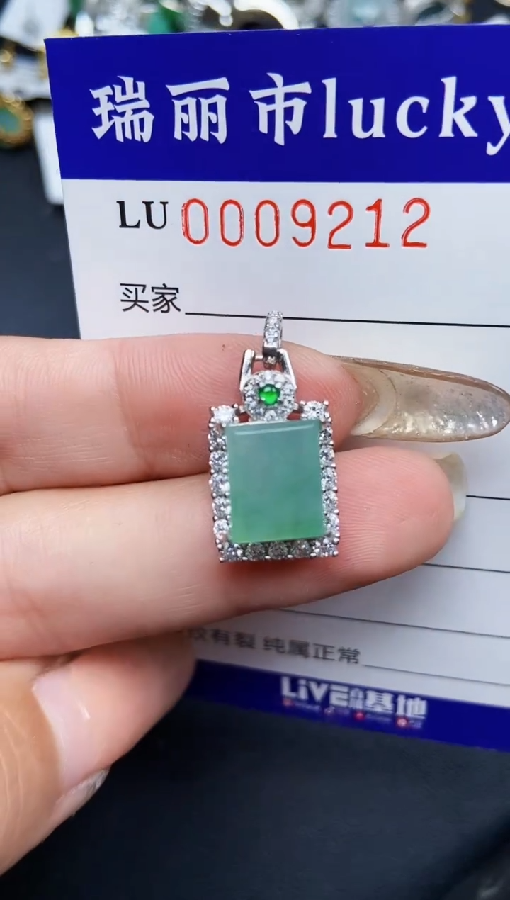 【闪购商品】翡翠颈饰银S925镶嵌9212