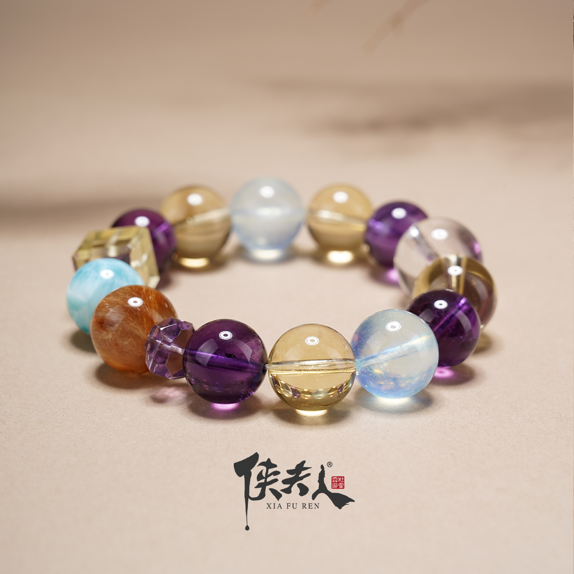 【秘境精灵】侠夫人天然多宝原创水晶手串  25101610CAM