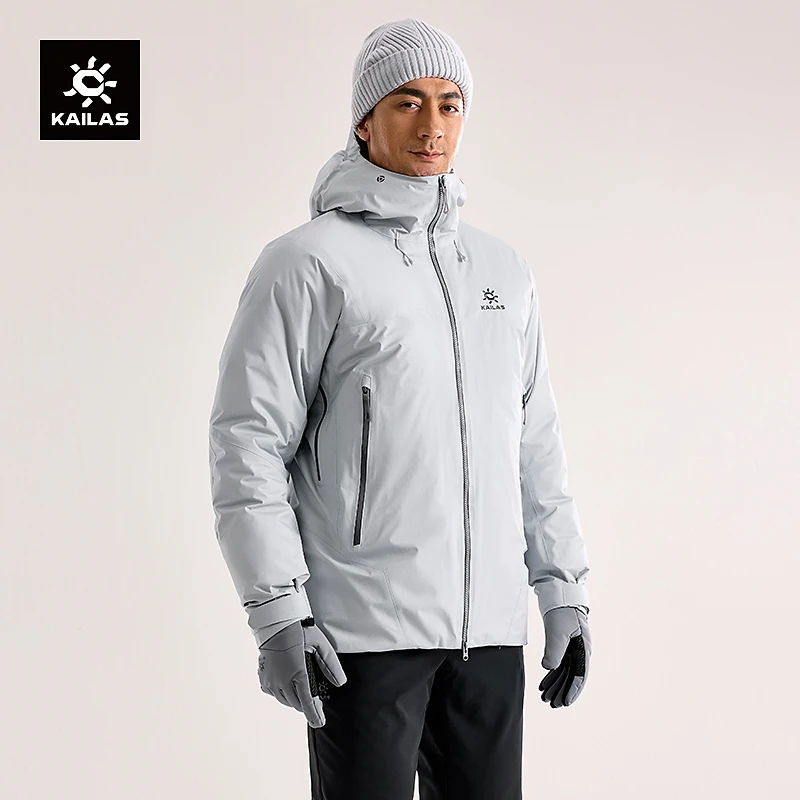 【硬壳羽绒服】KAILAS凯乐石阿斯本硬壳羽绒服700蓬鹅绒防风防水男 