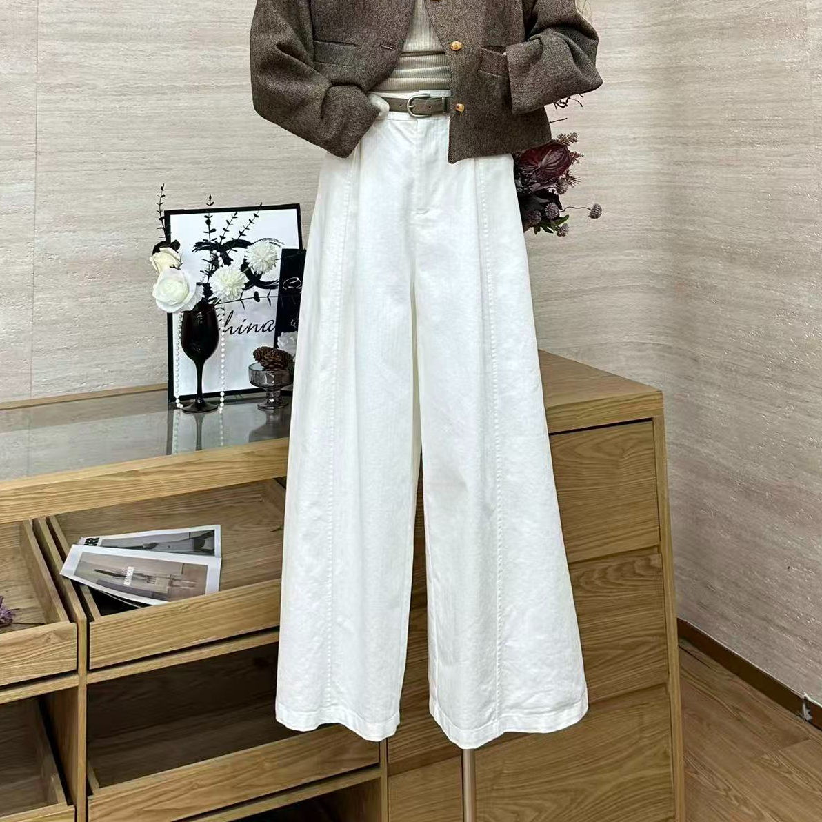 【韩系氛围感】慵懒风垂感显瘦休闲裤-831