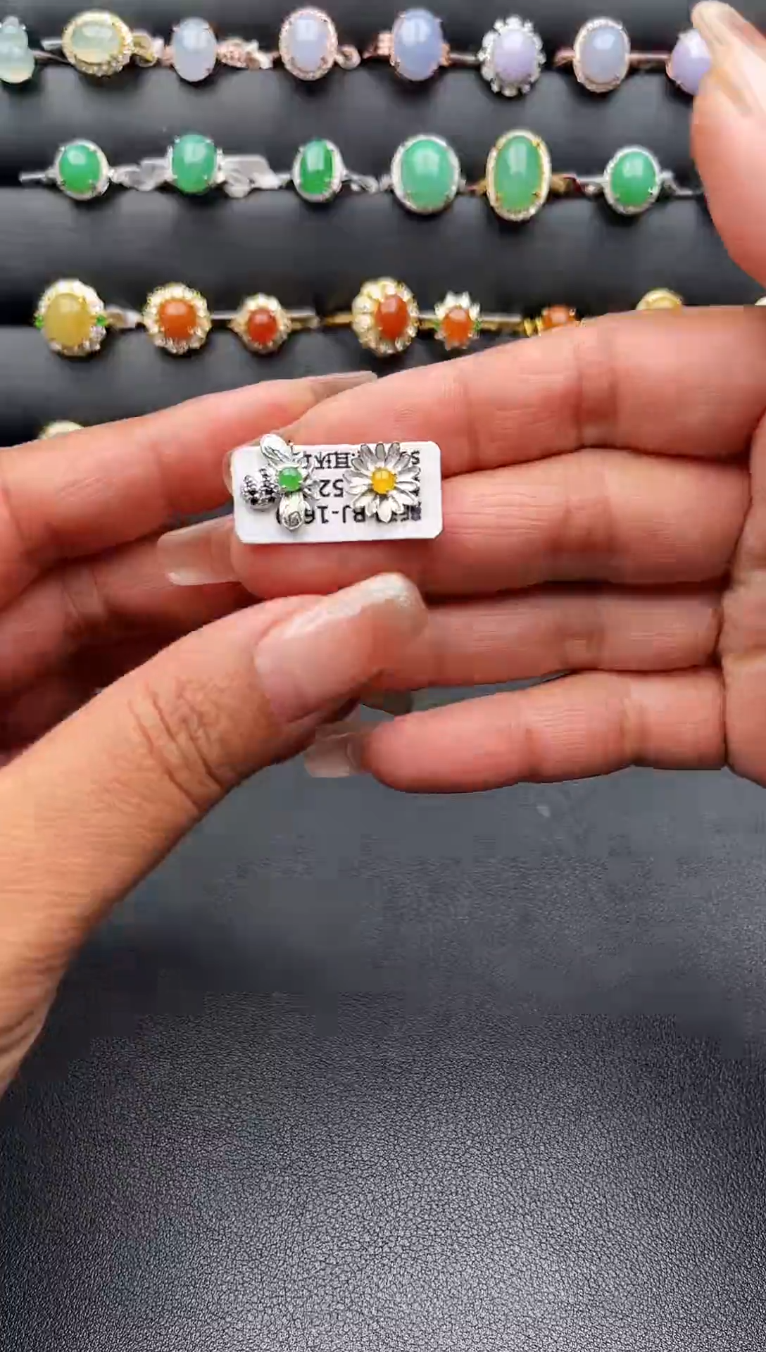 【闪购商品】翡翠耳饰银S925镶嵌缅甸天然A货翡翠S925银镶嵌