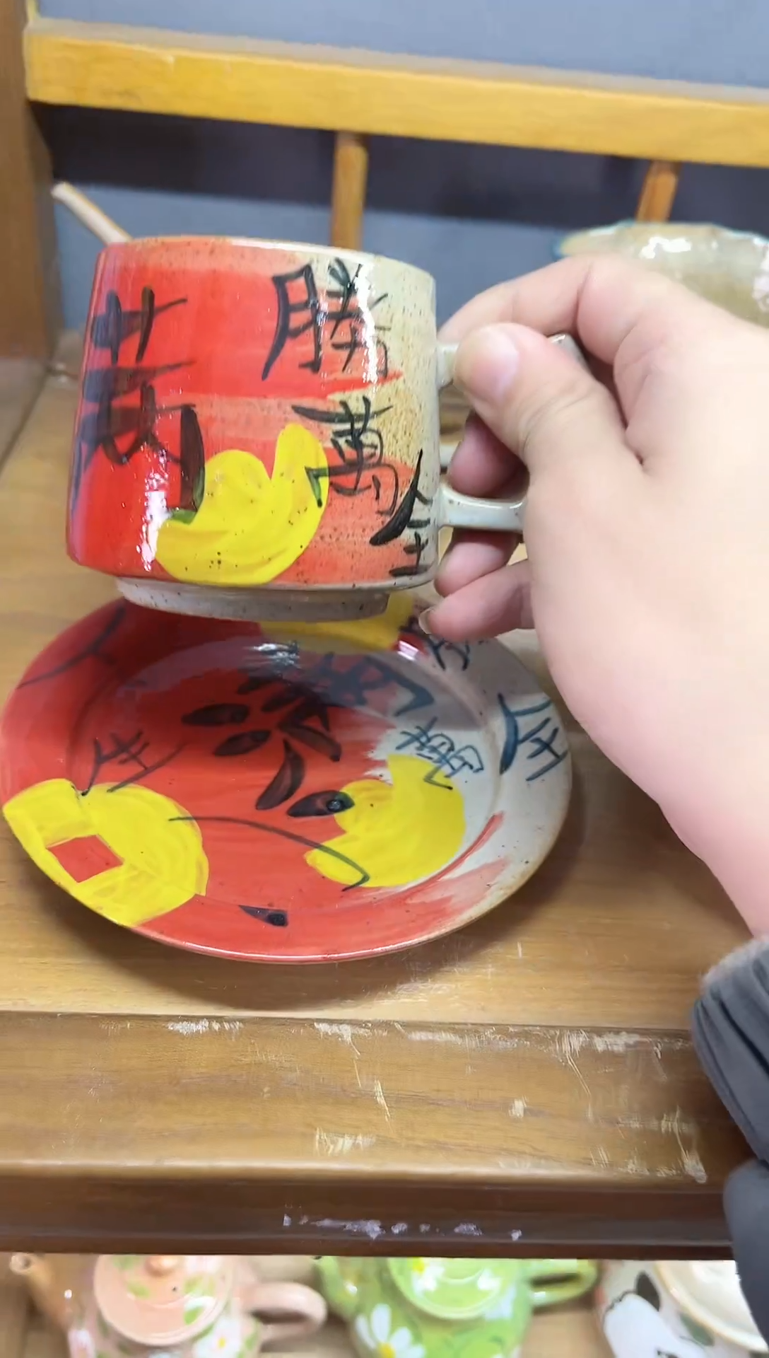 【闪购商品】瓷片景德镇手绘高温釉下彩