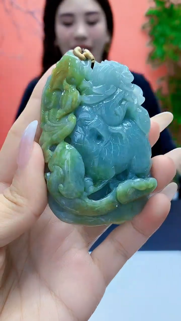 未镶嵌定制翡翠4829ty-毛货挂件173