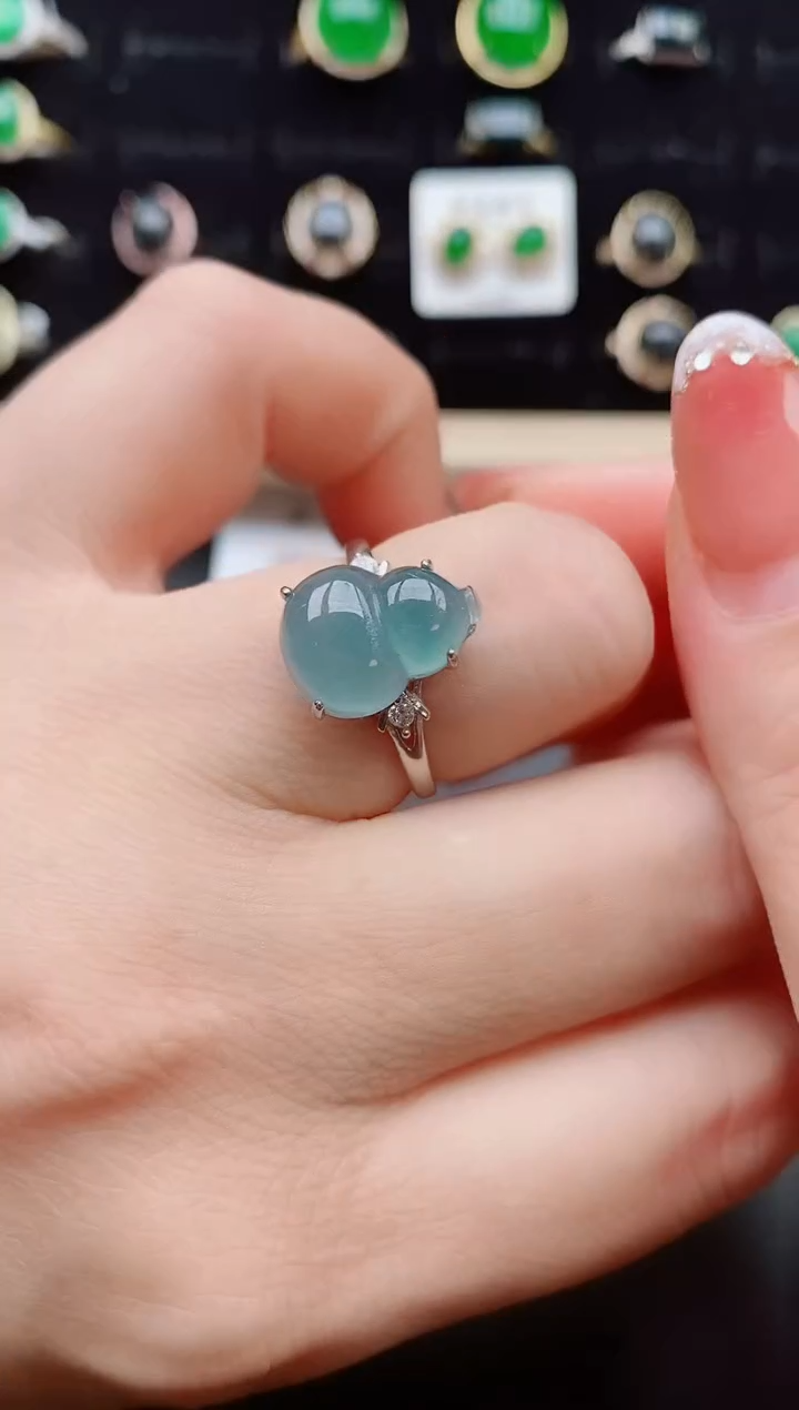 【闪购商品】翡翠戒指银S925镶嵌12121