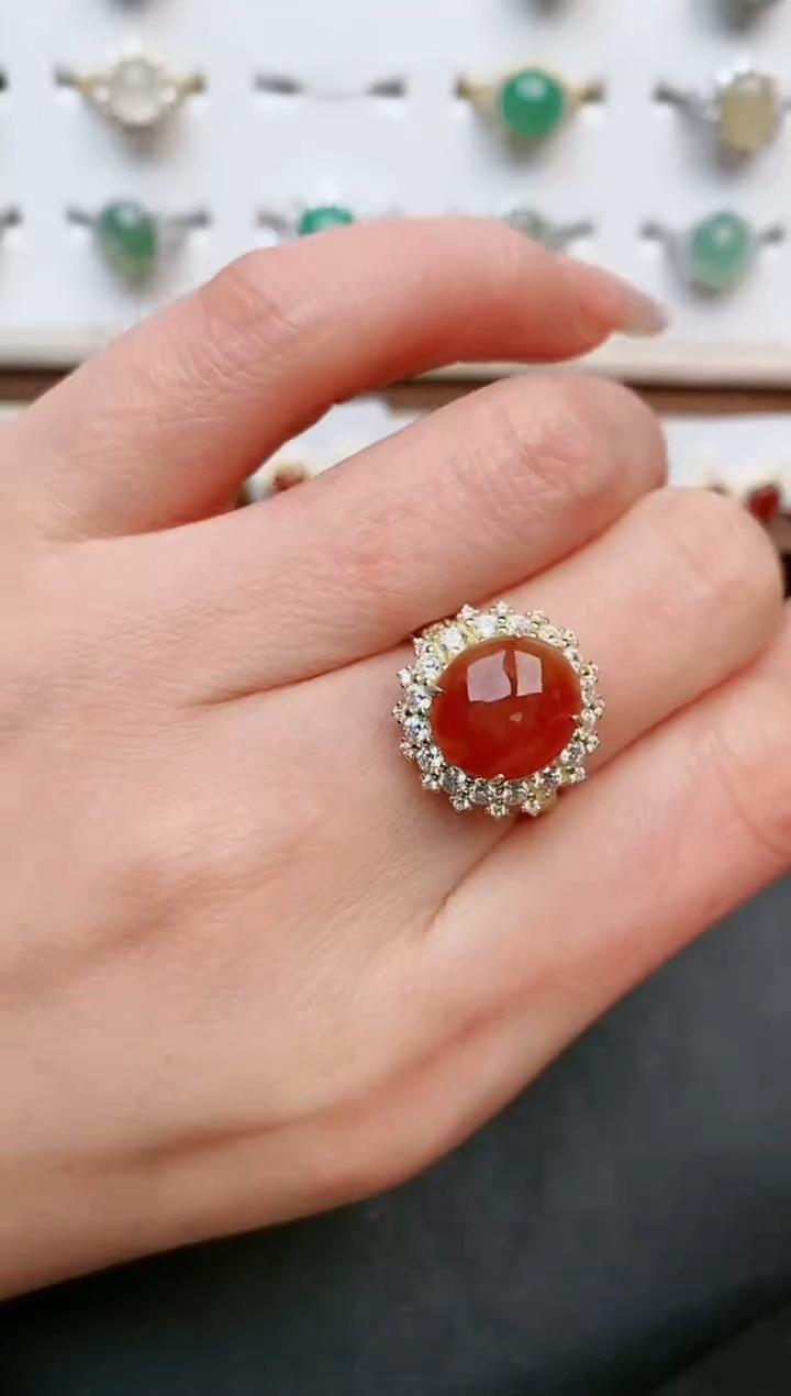 【闪购商品】翡翠戒指银S925镶嵌.....