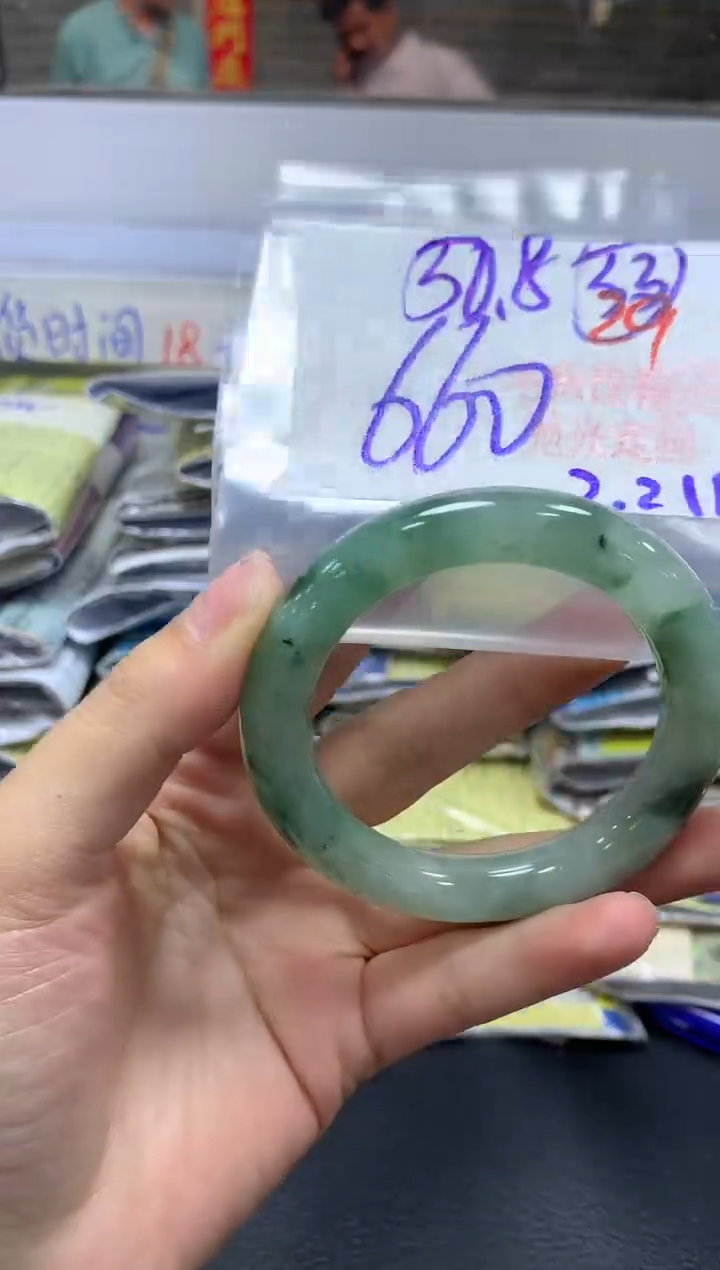 【闪购商品】定制翡翠未镶嵌毛货需精细抛光+29手镯+660元