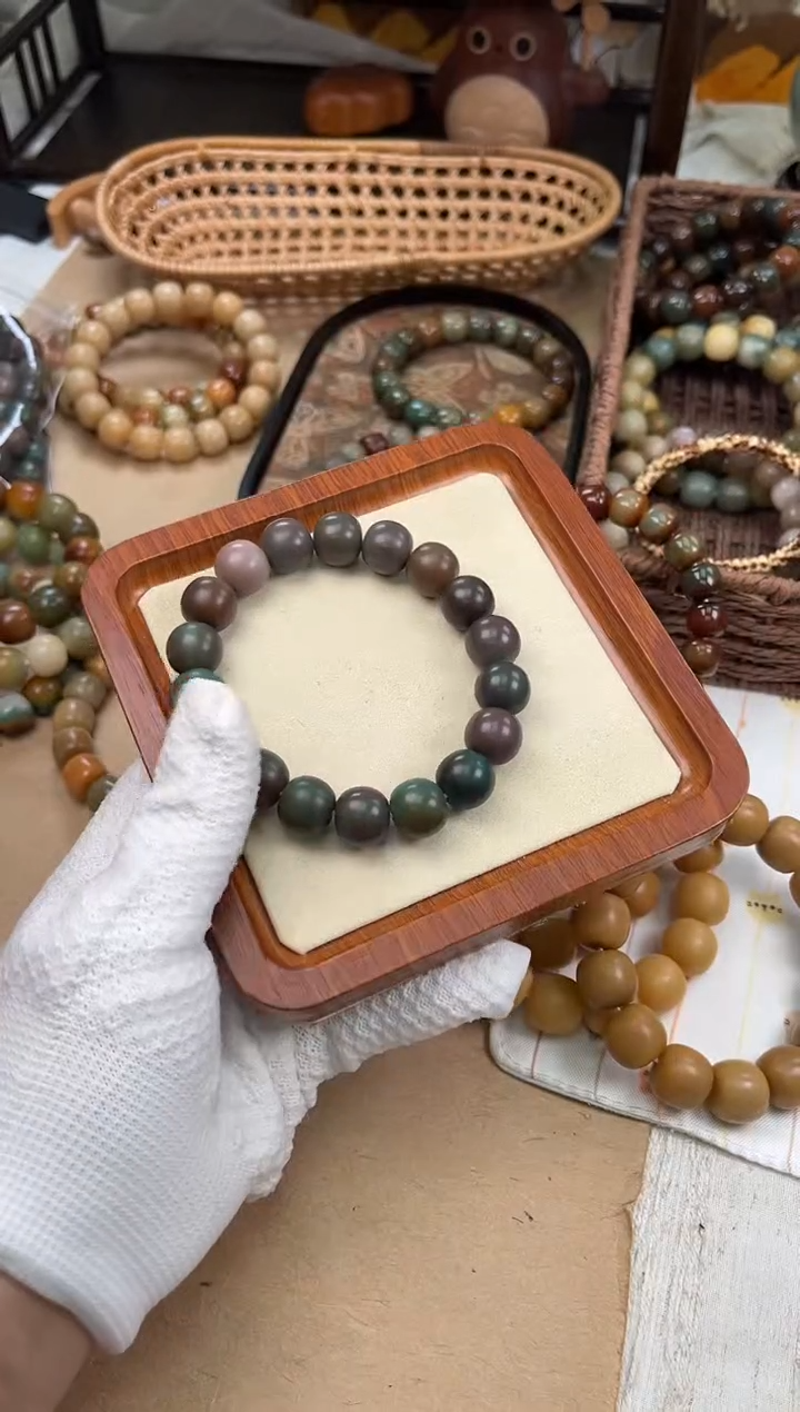 手串菩提根/象牙果a221 卡15 干磨孔一般