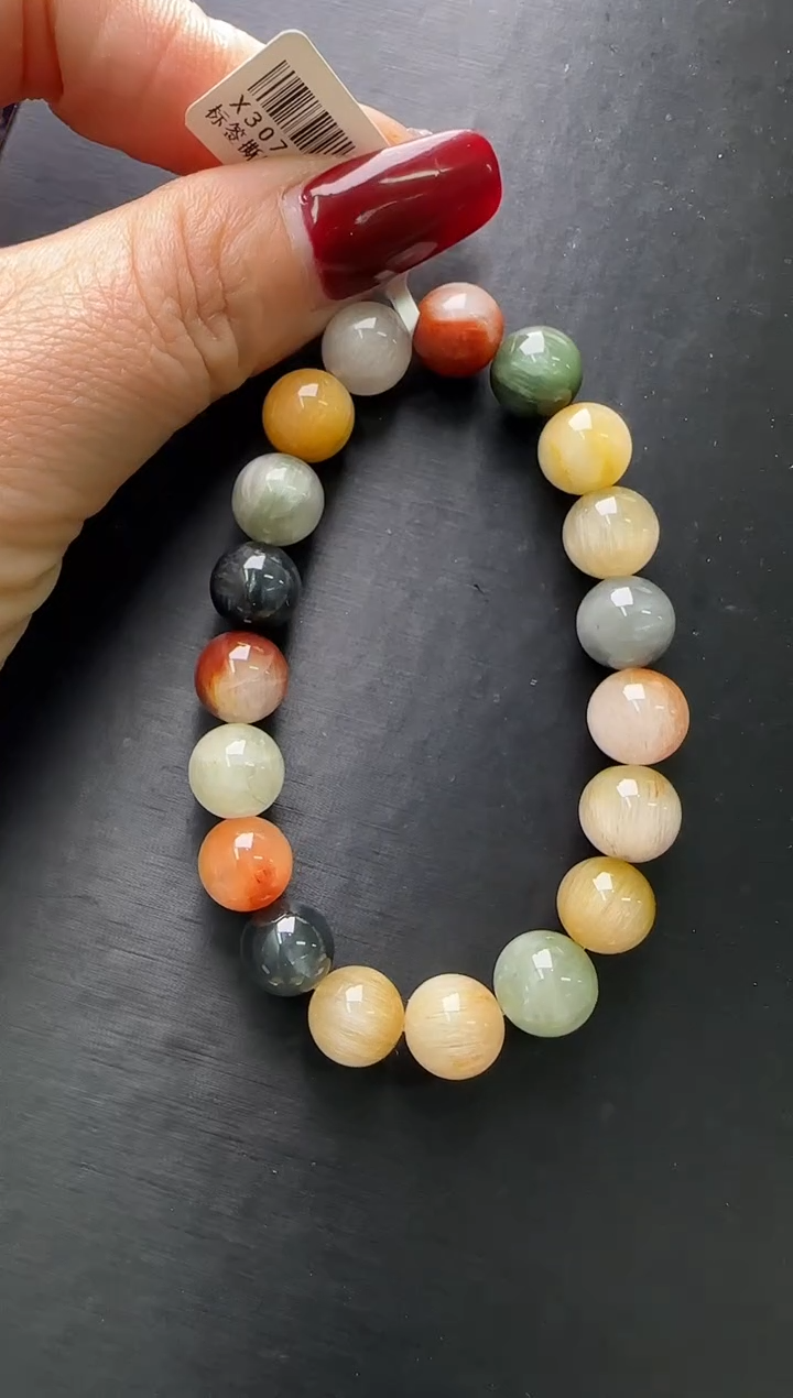 【闪购商品】水晶手串未镶嵌彩兔毛手串10m+X30766