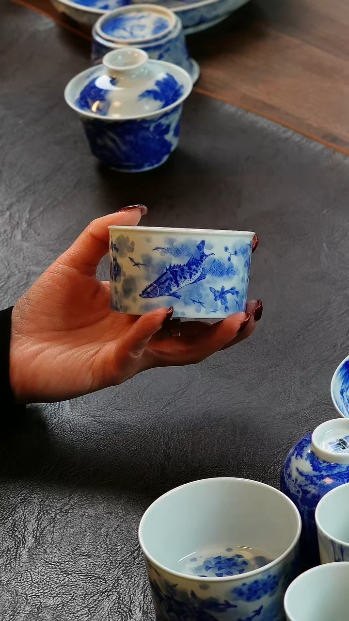 【闪购商品】青山赋鱼主人杯陶瓷