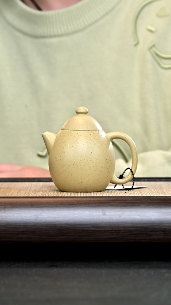 【闪购商品】紫砂茶壶AA11630 全手龙蛋 本绿