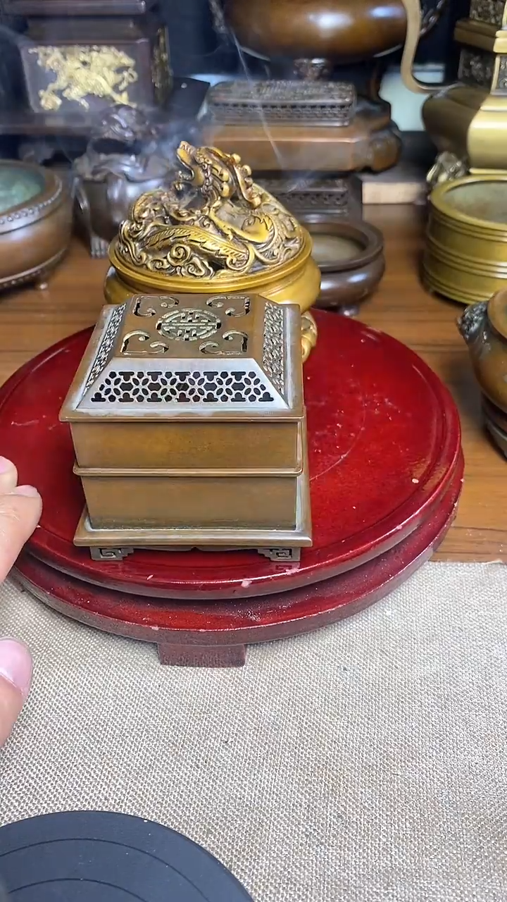 【闪购商品】苏工 普工精品铜 摆件熏香炉/摆件