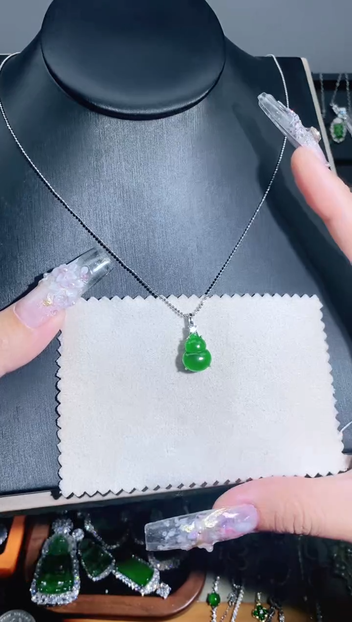 【闪购商品】翡翠颈饰银S925镶嵌多样性
