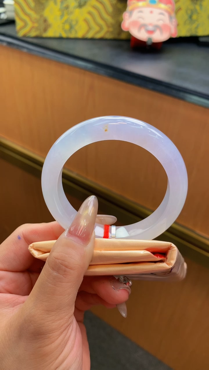 未镶嵌手镯翡翠-F143-正圈54.3