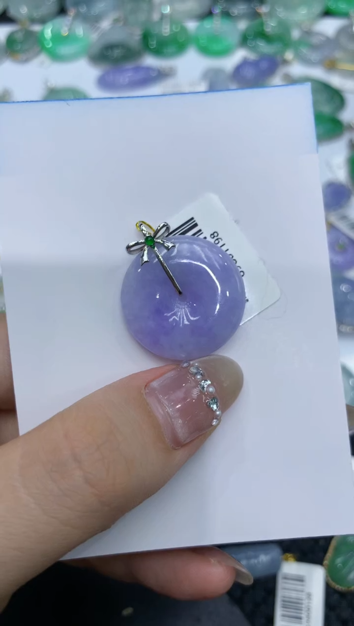 【闪购商品】翡翠颈饰18K金镶嵌222222222