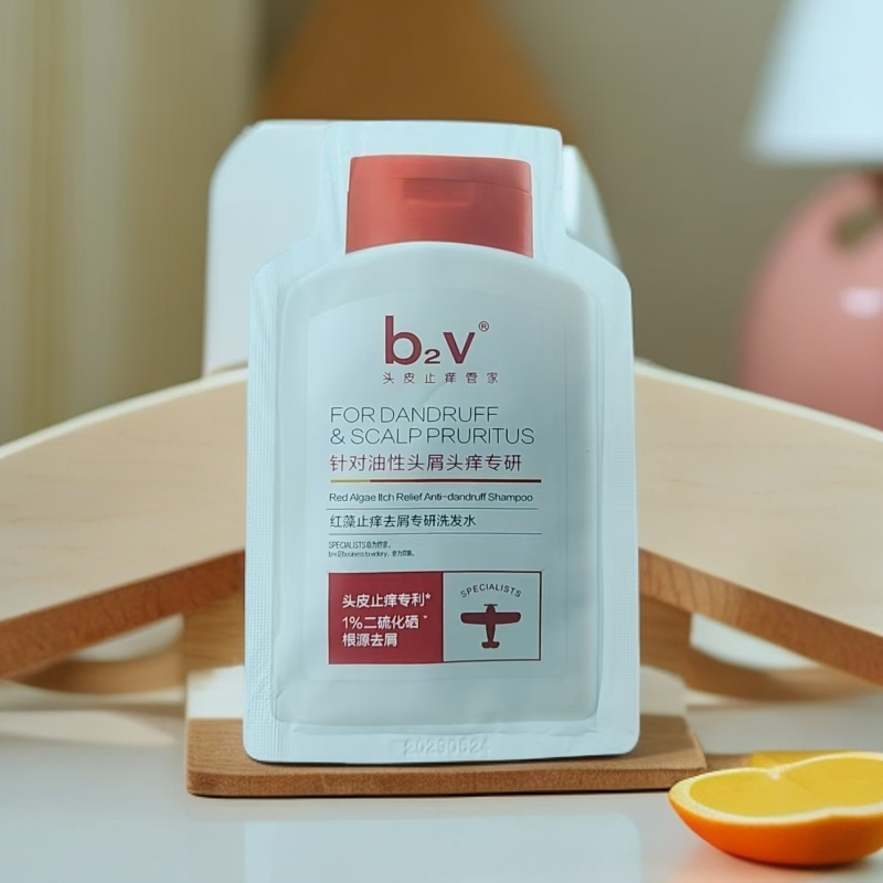【油性50袋】b2v红藻止痒去屑洗发水