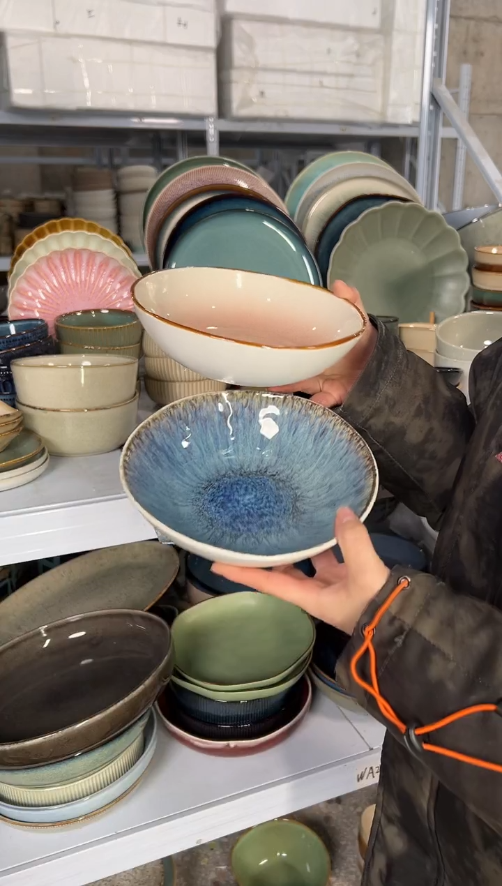 陶瓷外贸尾货瑕疵满20包邮X2 菜碗组合