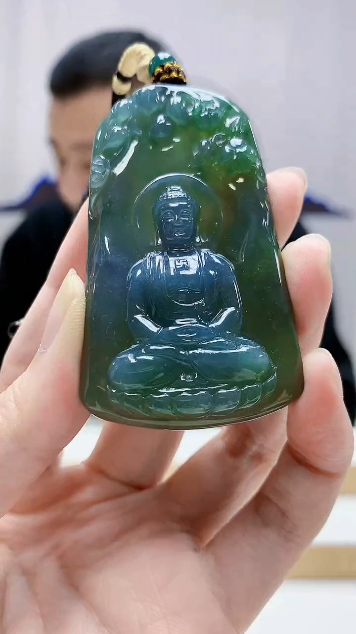 未镶嵌定制翡翠不**y4898zm-毛货挂件