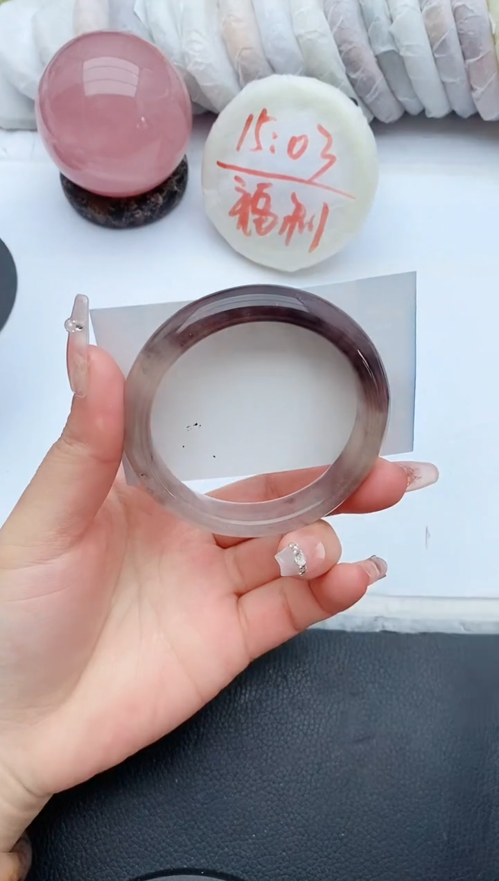 【闪购商品】石英质玉手镯未镶嵌G280+56/57