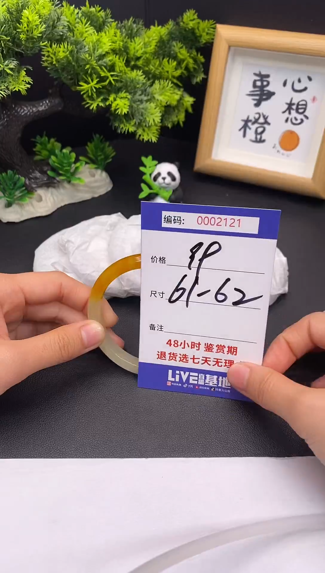 未镶嵌手镯翡翠0002121