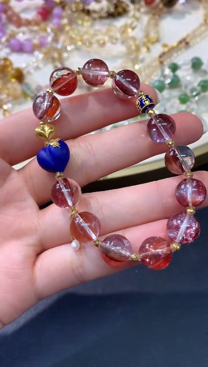 18K金镶嵌手链水晶Q06|3680