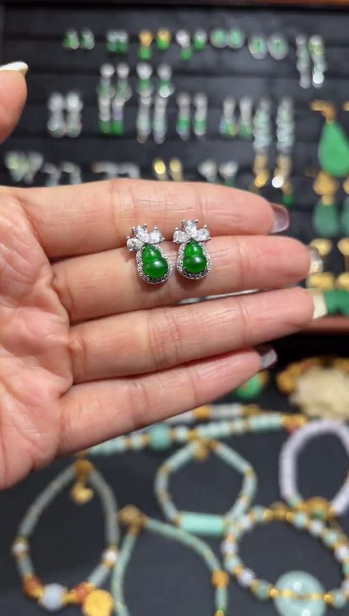 【闪购商品】翡翠颈饰银S925镶嵌蛋面/支持复检/一件