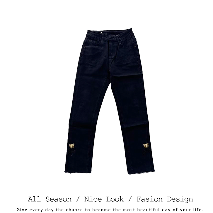 449   高街时尚设计师水洗潮流做旧复古休闲美式牛仔裤  款号#077