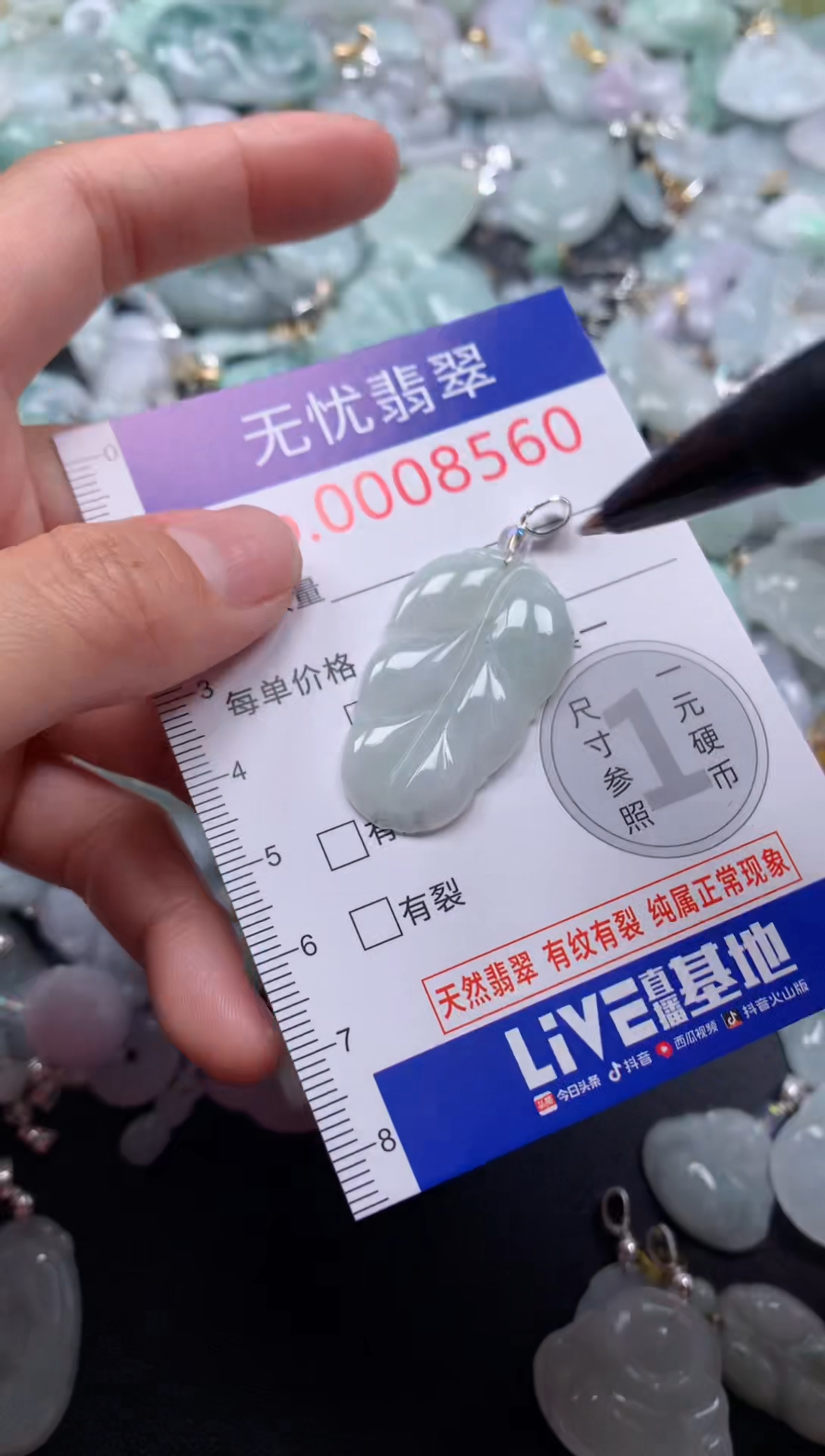 颈饰未镶嵌翡翠8560