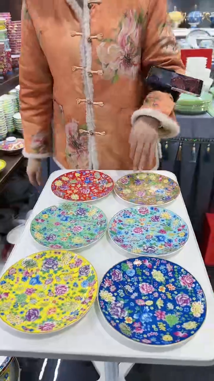 【闪购商品】瓷片7英寸骨碟6个景德镇陶瓷