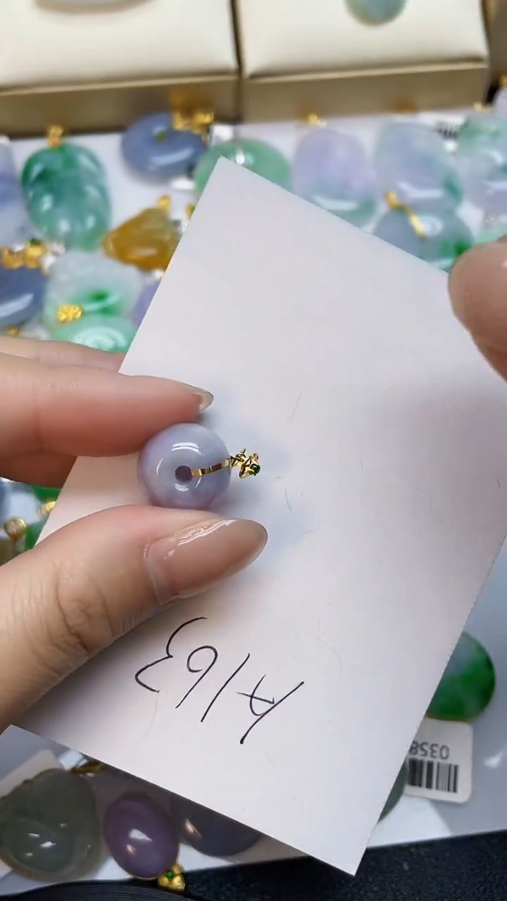 【闪购商品】翡翠颈饰18K金镶嵌000000000