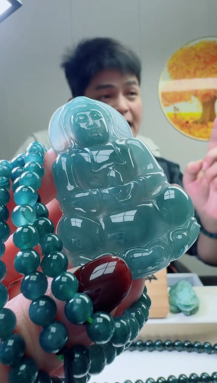 颈饰未镶嵌翡翠天然A货翡翠  多样性随机发其一       