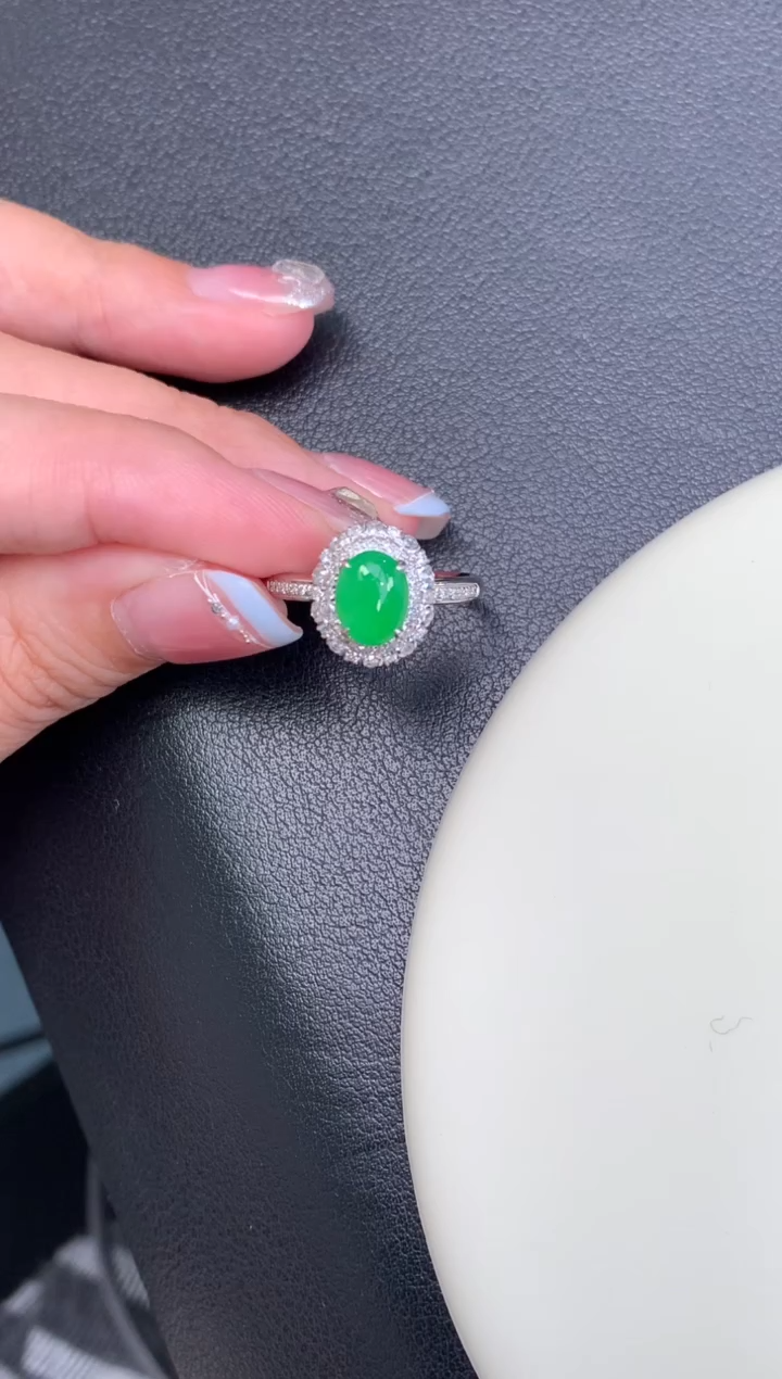 18K金镶嵌定制翡翠48小时鉴赏期 退货不扣服务费