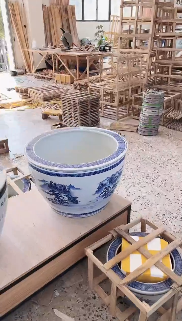 【闪购商品】缸50直径青花山水.......