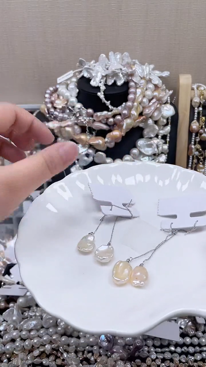 未镶嵌耳饰淡水珍珠【纯恬饰品】（多样性发货发一）