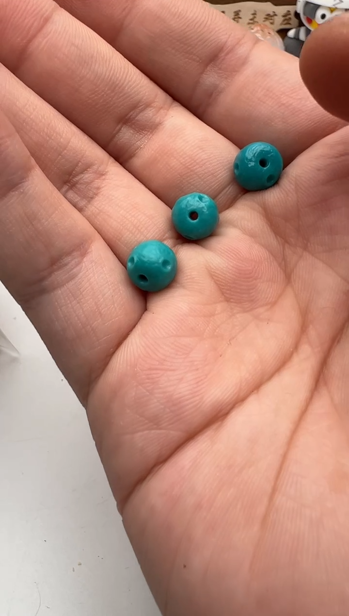 【闪购商品】绿松石珠子未镶嵌松石珠子