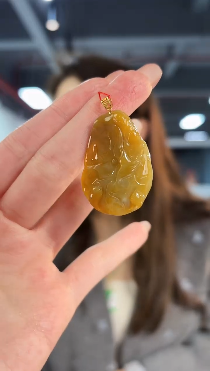 【闪购商品】翡翠颈饰18K金镶嵌缅料A货/支持复检/一件