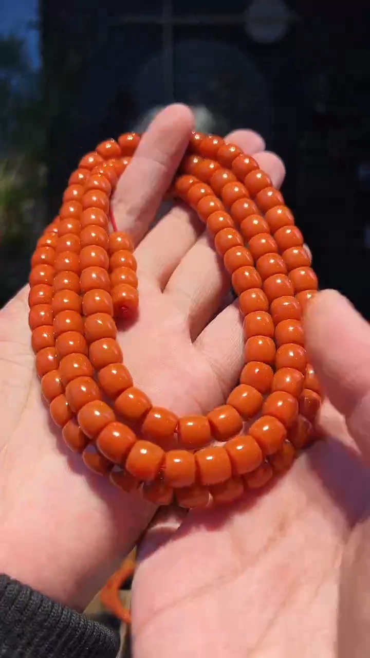 【闪购商品】南红玛瑙手串未镶嵌9+108(柿1000)