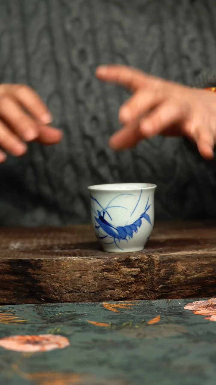 【闪购商品】杯釉下彩手工手绘同款陶器