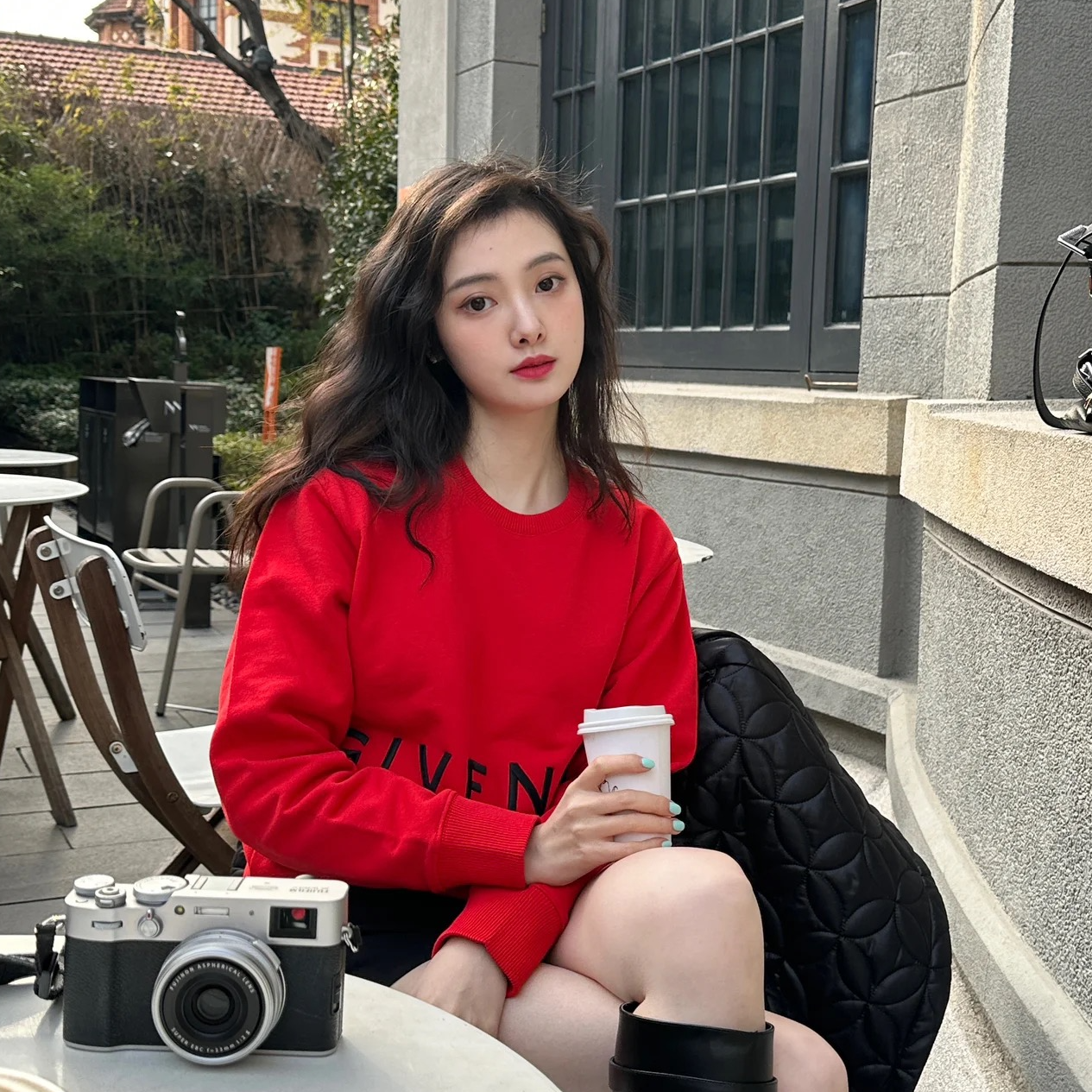 未使用 Givenchy/纪梵希 字母Logo印花圆领长袖卫衣