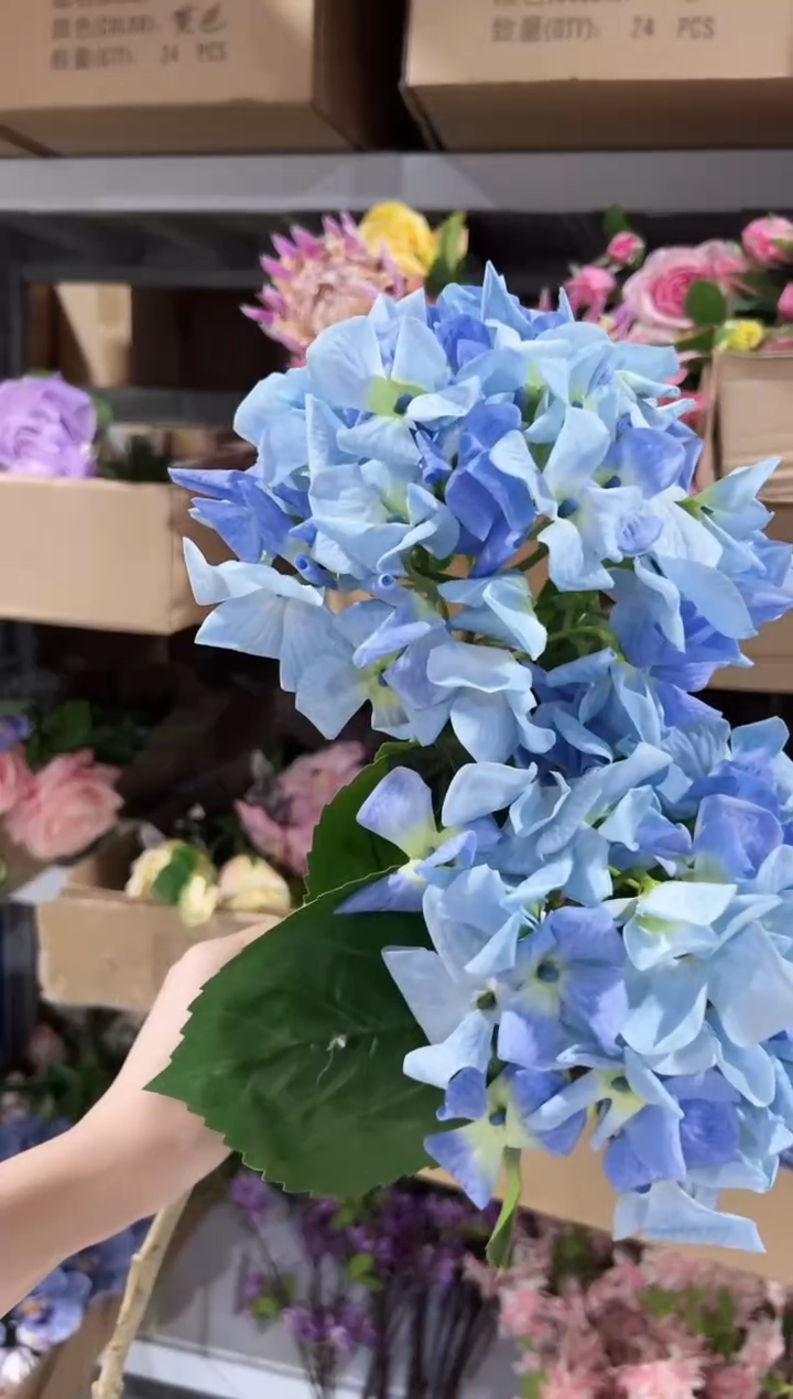 2枝蓝色手感保湿绣球