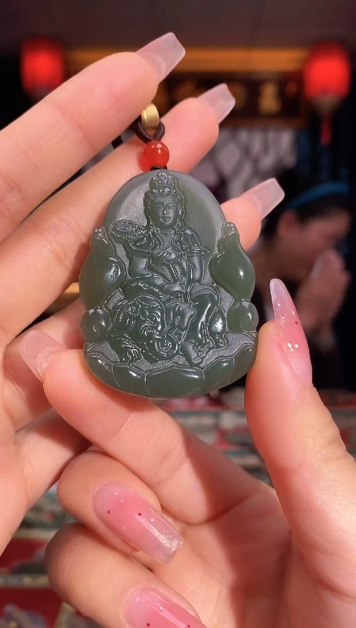 【闪购商品】和田玉颈饰未镶嵌龙普贤