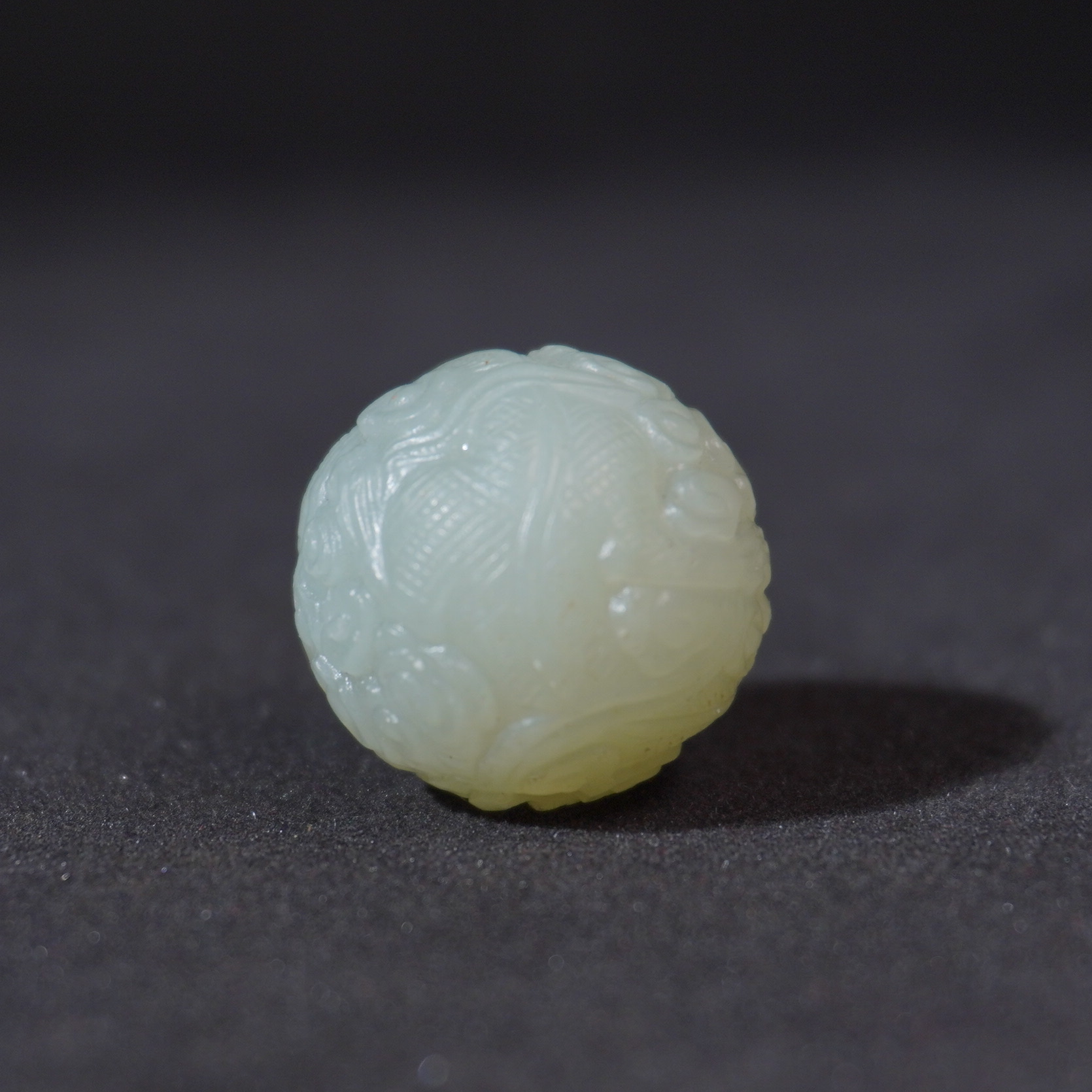 4SE156 清   和田玉单珠