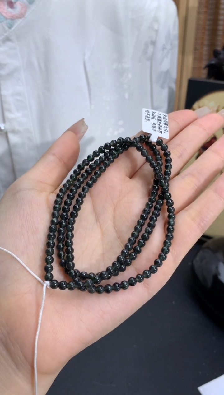 【闪购商品】翡翠手链未镶嵌卡3.7mm