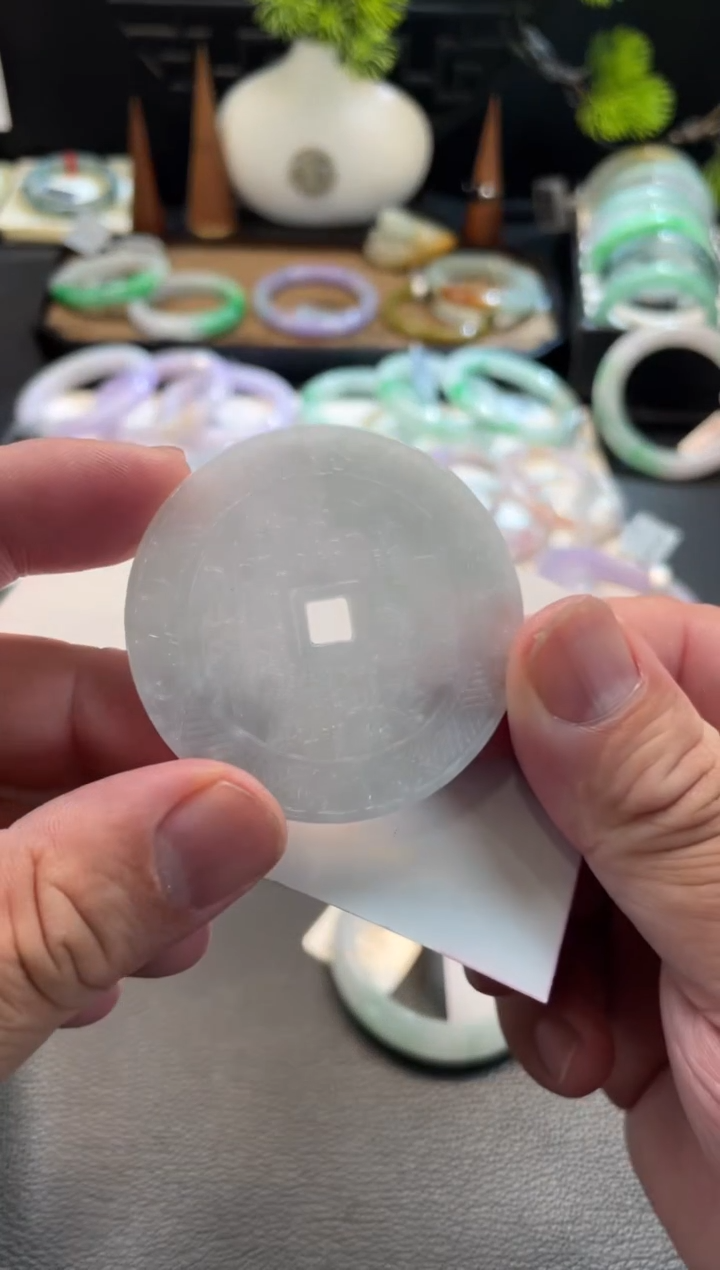 颈饰未镶嵌翡翠12号链接 有纹裂