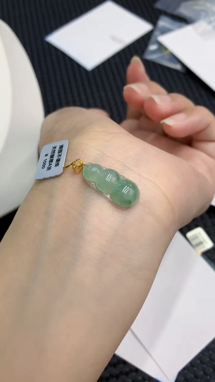 【闪购商品】翡翠颈饰18K金镶嵌            8