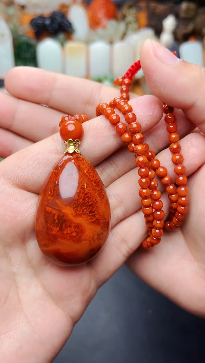 【闪购商品】南红玛瑙颈饰未镶嵌套链01