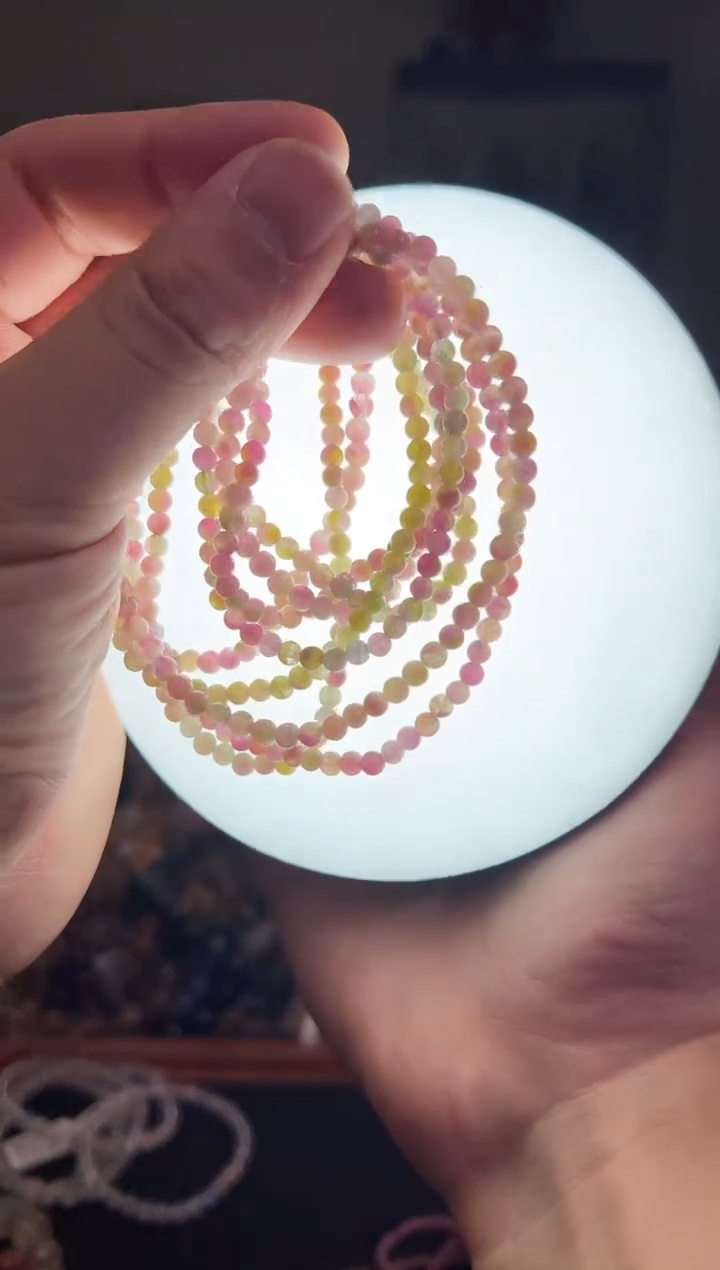 【闪购商品】碧玺手链未镶嵌5mm±碧玺多圈手串（多样性发其一）