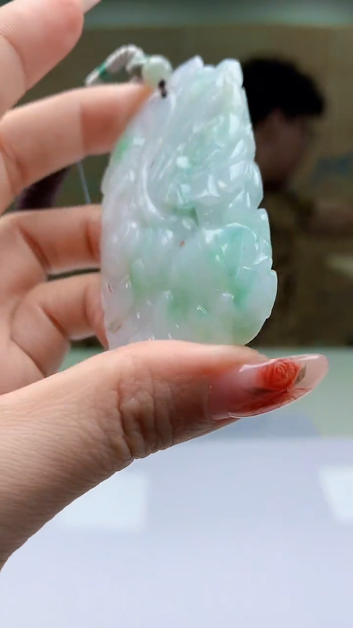 【闪购商品】定制翡翠未镶嵌4688ty-毛货挂件43